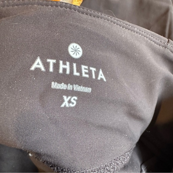 ATHLETA 870815-03 Stellar Espresso Brown High Rise Tight Leggings Zip pockets XS - Picture 8 of 11